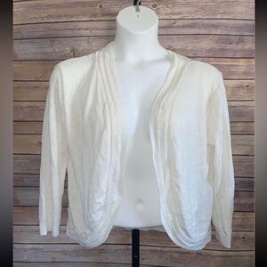 Rue 21 White Women's Shrug - Size 2X